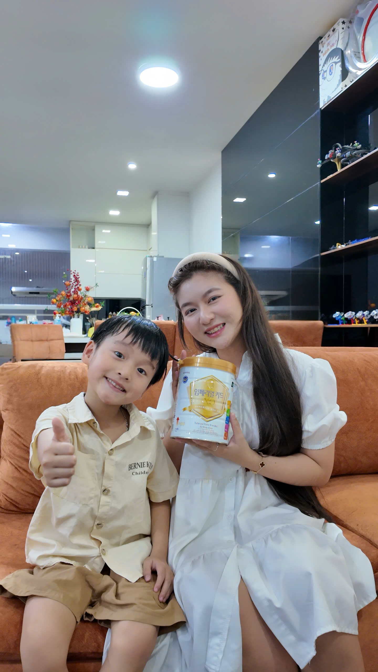 Chị Lê Ngọc Phương Quỳnh (Quận 7, Thành phố Hồ Chí Minh) và bé Gấu